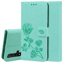 Load image into Gallery viewer, Rose Embossed Horizontal Flip PU Leather Case with Holder &amp; Card Slots &amp; Wallet, for Huawei Honor 20, for Huawei Honor 20 Pro, for Xiaomi Redmi K20 / K20 Pro, for Xiaomi Redmi 7A