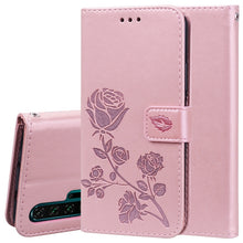 Load image into Gallery viewer, Rose Embossed Horizontal Flip PU Leather Case with Holder &amp; Card Slots &amp; Wallet, for Huawei Honor 20, for Huawei Honor 20 Pro, for Xiaomi Redmi K20 / K20 Pro, for Xiaomi Redmi 7A