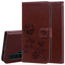 Load image into Gallery viewer, Rose Embossed Horizontal Flip PU Leather Case with Holder &amp; Card Slots &amp; Wallet, for Huawei Honor 20, for Huawei Honor 20 Pro, for Xiaomi Redmi K20 / K20 Pro, for Xiaomi Redmi 7A