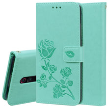 Load image into Gallery viewer, Rose Embossed Horizontal Flip PU Leather Case with Holder &amp; Card Slots &amp; Wallet, for Huawei Honor 20, for Huawei Honor 20 Pro, for Xiaomi Redmi K20 / K20 Pro, for Xiaomi Redmi 7A