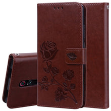 Load image into Gallery viewer, Rose Embossed Horizontal Flip PU Leather Case with Holder &amp; Card Slots &amp; Wallet, for Huawei Honor 20, for Huawei Honor 20 Pro, for Xiaomi Redmi K20 / K20 Pro, for Xiaomi Redmi 7A