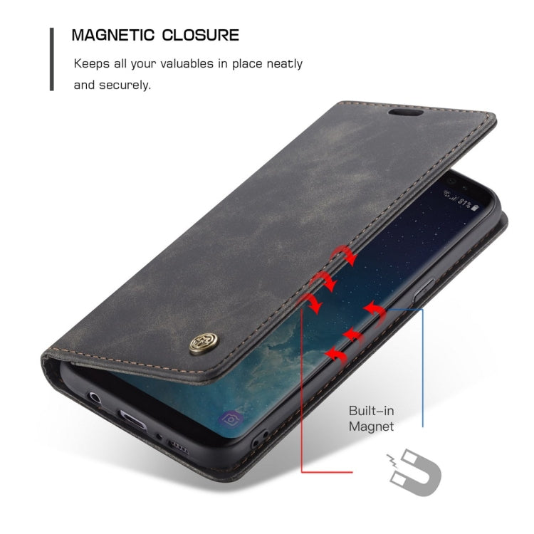 CaseMe-013 Multifunctional Retro Frosted Horizontal Flip Leather Case with Card Slot & Holder & Wallet