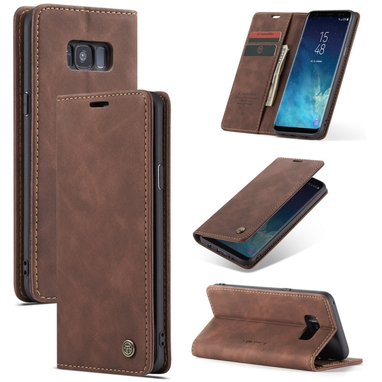 CaseMe-013 Multifunctional Retro Frosted Horizontal Flip Leather Case with Card Slot & Holder & Wallet