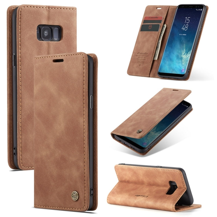 CaseMe-013 Multifunctional Retro Frosted Horizontal Flip Leather Case with Card Slot & Holder & Wallet
