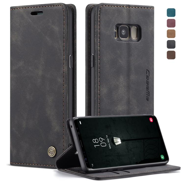 CaseMe-013 Multifunctional Retro Frosted Horizontal Flip Leather Case with Card Slot & Holder & Wallet