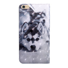 Load image into Gallery viewer, 3D Painting Pattern Coloured Drawing Horizontal Flip TPU + PU Leather Case with Holder &amp; Card Slots &amp; Wallet, For iPhone 6 / 6S, For iPhone 6 Plus, For iPhone 7 / 8, For iPhone 7 Plus / 8 Plus