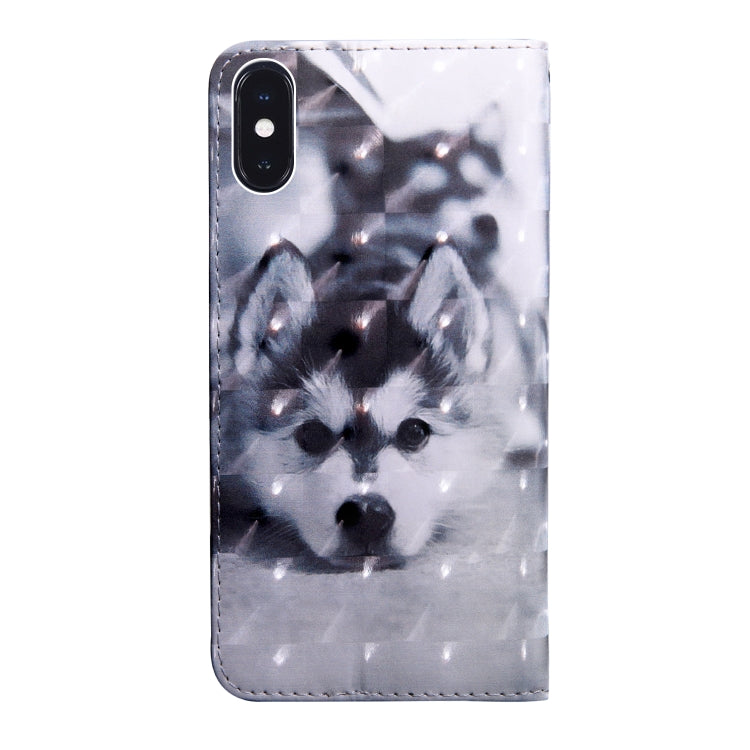 3D Painting Pattern Coloured Drawing Horizontal Flip TPU + PU Leather Case with Holder & Card Slots & Wallet, For iPhone XS Max, For iPhone X / XS, For iPhone XR
