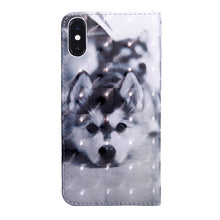 Load image into Gallery viewer, 3D Painting Pattern Coloured Drawing Horizontal Flip TPU + PU Leather Case with Holder &amp; Card Slots &amp; Wallet, For iPhone XS Max, For iPhone X / XS, For iPhone XR