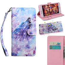 Load image into Gallery viewer, 3D Painting Pattern Coloured Drawing Horizontal Flip TPU + PU Leather Case with Holder &amp; Card Slots &amp; Wallet, For iPhone XS Max, For iPhone X / XS, For iPhone XR