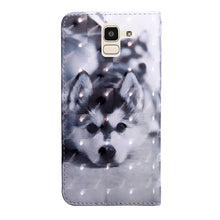 Load image into Gallery viewer, 3D Painting Pattern Coloured Drawing Horizontal Flip TPU + PU Leather Case with Holder &amp; Card Slots &amp; Wallet, For Samsung Galaxy J6 (2018) (EU version), For Samsung Galaxy J6+, For Samsung Galaxy Note9, For Samsung Galaxy S8