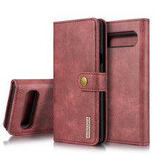 Load image into Gallery viewer, DG.MING Crazy Horse Texture Flip Detachable Magnetic Leather Case with Holder &amp; Card Slots &amp; Wallet, for Galaxy S10 5G