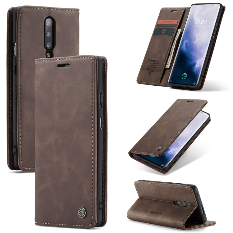 CaseMe-013 Multi-functional Retro Frosted Horizontal Flip Leather Case with Card Slot & Holder & Wallet