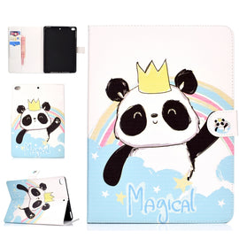 Colored Pattern Drawing Horizontal Flip PU Leather Case with Three-folding Holder & Sleep / Wake-up Function, For iPad 5 / 6 / 7 / 8, For iPad Pro 11, Ffor iPad Pro 11, For Mini 1 / 2 / 3 / 4