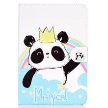 Load image into Gallery viewer, Colored Pattern Drawing Horizontal Flip PU Leather Case with Three-folding Holder &amp; Sleep / Wake-up Function