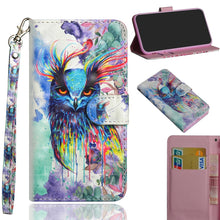 Load image into Gallery viewer, 3D Painting Pattern Horizontal Flip TPU + PU Leather Case with Holder &amp; Card Slots &amp; Wallet