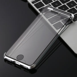 Ultra-Thin Angular Frame Magnetic Absorption Double-Sided Tempered Glass Shell for iPhone 8, For iPhone 8