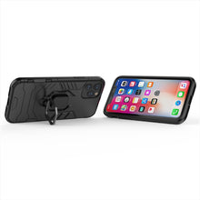 Load image into Gallery viewer, Panther PC + TPU Shockproof Protective Case with Magnetic Ring Holder for iPhone, For iPhone 11 Pro, For iPhone 11, For iPhone 11 Pro Max