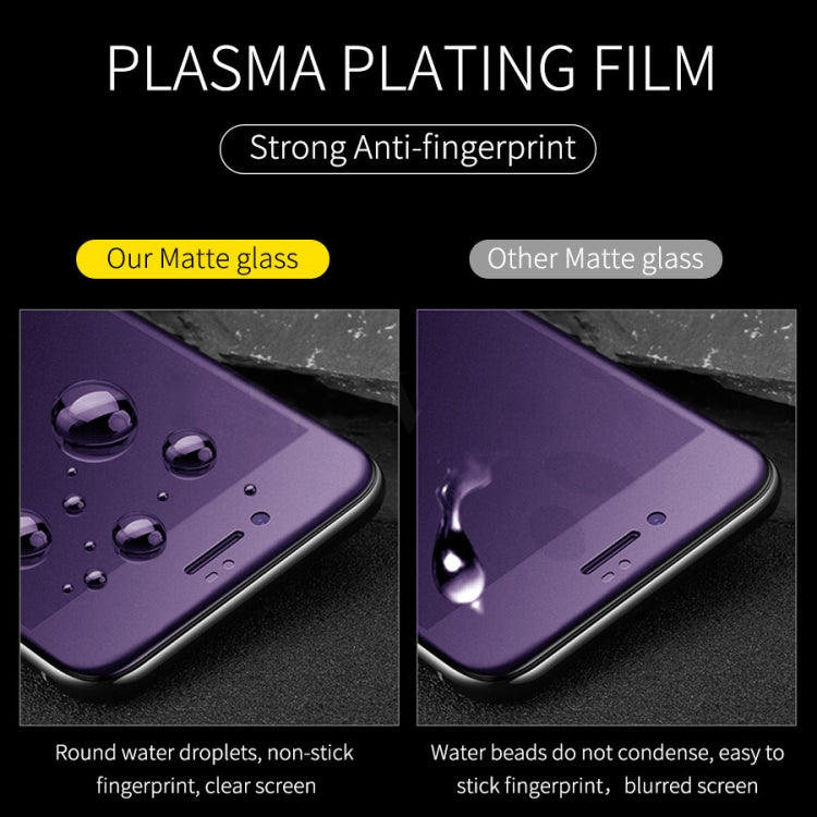 AG Matte Anti Blue Light Full Cover Tempered Glass, For iPhone 8 & 7, For iPhone 8 Plus & 7 Plus, For iPhone XS/ X / 11 Pro, For iPhone iPhone XR / 11, For iPhone XS Max / 11 Pro Max, For iPhone 6 & 6s, For iPhone 6 Plus & 6s Plus