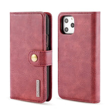 Load image into Gallery viewer, DG.MING Crazy Horse Texture Flip Detachable Magnetic Leather Case with Holder &amp; Card Slots &amp; Wallet, For Samsung Galaxy Note 10+, For iPhone 11 Pro Max, for iPhone 11 Pro, for Galaxy Note 10, for Galaxy Note 10+, for iPhone 11, For Samsung Galaxy Note 10