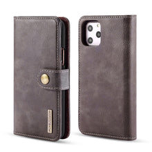 Load image into Gallery viewer, DG.MING Crazy Horse Texture Flip Detachable Magnetic Leather Case with Holder &amp; Card Slots &amp; Wallet, For Samsung Galaxy Note 10+, For iPhone 11 Pro Max, for iPhone 11 Pro, for Galaxy Note 10, for Galaxy Note 10+, for iPhone 11, For Samsung Galaxy Note 10