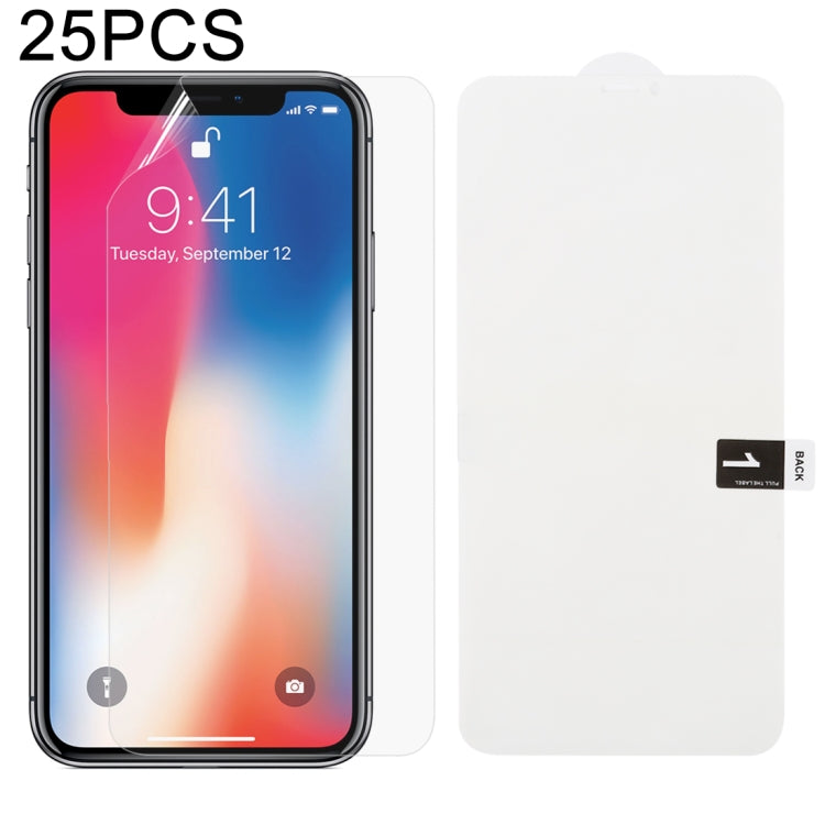 25 PCS Soft Hydrogel Film Full Cover Front Protector with Alcohol Cotton + Scratch Card for, For iPhone 6 / 7 / 8(25 PCS), For iPhone 6 Plus(25 PCS), For iPhone 7 Plus / 8 Plus(25 PCS), For iPhone X / XS(25 PCS), For iPhone XR(25 PCS), iPhone XS Max   ...
