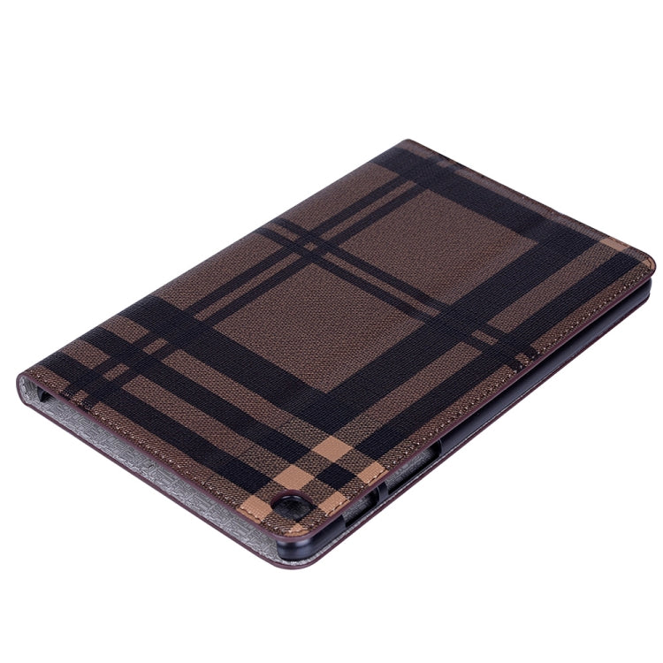 Plaid Texture Horizontal Flip Leather Case with Holder & Card Slots & Wallet