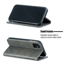 Load image into Gallery viewer, Rhombus Texture Horizontal Flip Magnetic Leather Case with Holder &amp; Card Slots &amp; Wallet, For iPhone 11