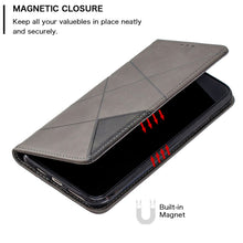 Load image into Gallery viewer, Rhombus Texture Horizontal Flip Magnetic Leather Case with Holder &amp; Card Slots &amp; Wallet, For iPhone 11