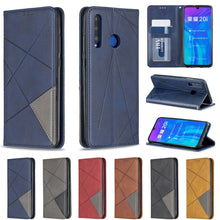 Load image into Gallery viewer, Rhombus Texture Horizontal Flip Magnetic Leather Case with Holder &amp; Card Slots &amp; Wallet, For Huawei P Smart+ 2019 / Honor 10i (Honor 20 lite), For Huawei Y7 (2019) / Y7 Prime (2019)