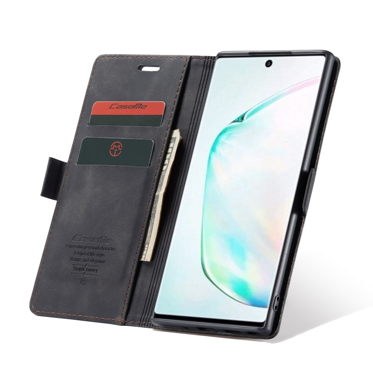 CaseMe-013 Multifunctional Horizontal Flip Leather Case with Card Slot & Holder & Wallet for Galaxy Note 10+