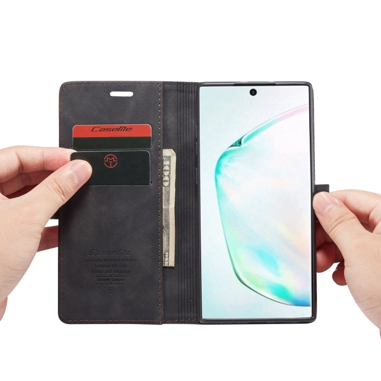 CaseMe-013 Multifunctional Horizontal Flip Leather Case with Card Slot & Holder & Wallet for Galaxy Note 10+