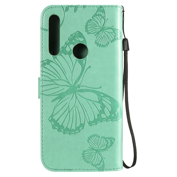 Pressed Printing Butterfly Pattern Horizontal Flip PU Leather Case with Holder & Card Slots & Wallet & Lanyard