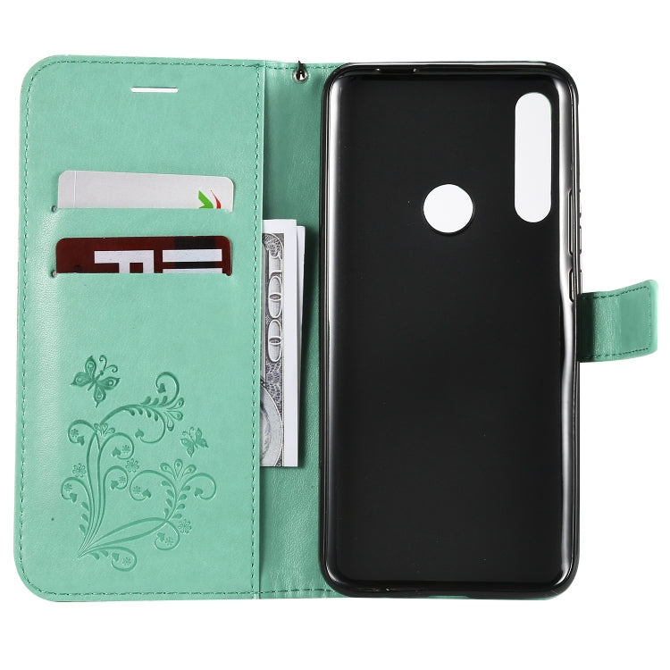 Pressed Printing Butterfly Pattern Horizontal Flip PU Leather Case with Holder & Card Slots & Wallet & Lanyard