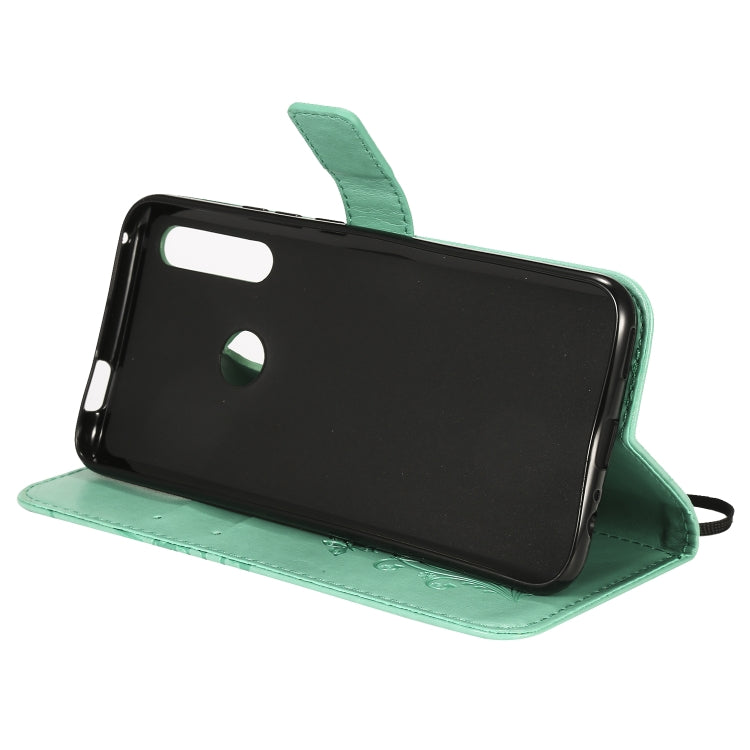 Pressed Printing Butterfly Pattern Horizontal Flip PU Leather Case with Holder & Card Slots & Wallet & Lanyard