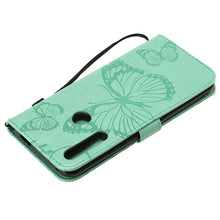Load image into Gallery viewer, Pressed Printing Butterfly Pattern Horizontal Flip PU Leather Case with Holder &amp; Card Slots &amp; Wallet &amp; Lanyard