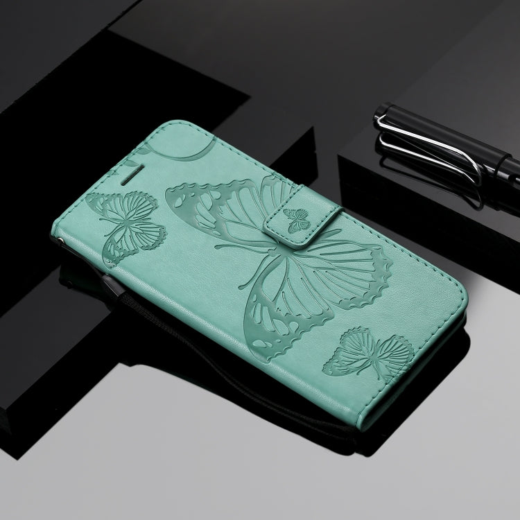 Pressed Printing Butterfly Pattern Horizontal Flip PU Leather Case with Holder & Card Slots & Wallet & Lanyard