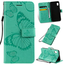 Load image into Gallery viewer, Pressed Printing Butterfly Pattern Horizontal Flip PU Leather Case with Holder &amp; Card Slots &amp; Wallet &amp; Lanyard