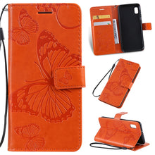 Load image into Gallery viewer, Pressed Printing Butterfly Pattern Horizontal Flip PU Leather Case with Holder &amp; Card Slots &amp; Wallet &amp; Lanyard