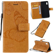 Load image into Gallery viewer, Pressed Printing Butterfly Pattern Horizontal Flip PU Leather Case with Holder &amp; Card Slots &amp; Wallet &amp; Lanyard