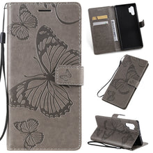 Load image into Gallery viewer, Pressed Printing Butterfly Pattern Horizontal Flip PU Leather Case with Holder &amp; Card Slots &amp; Wallet &amp; Lanyard
