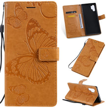 Load image into Gallery viewer, Pressed Printing Butterfly Pattern Horizontal Flip PU Leather Case with Holder &amp; Card Slots &amp; Wallet &amp; Lanyard