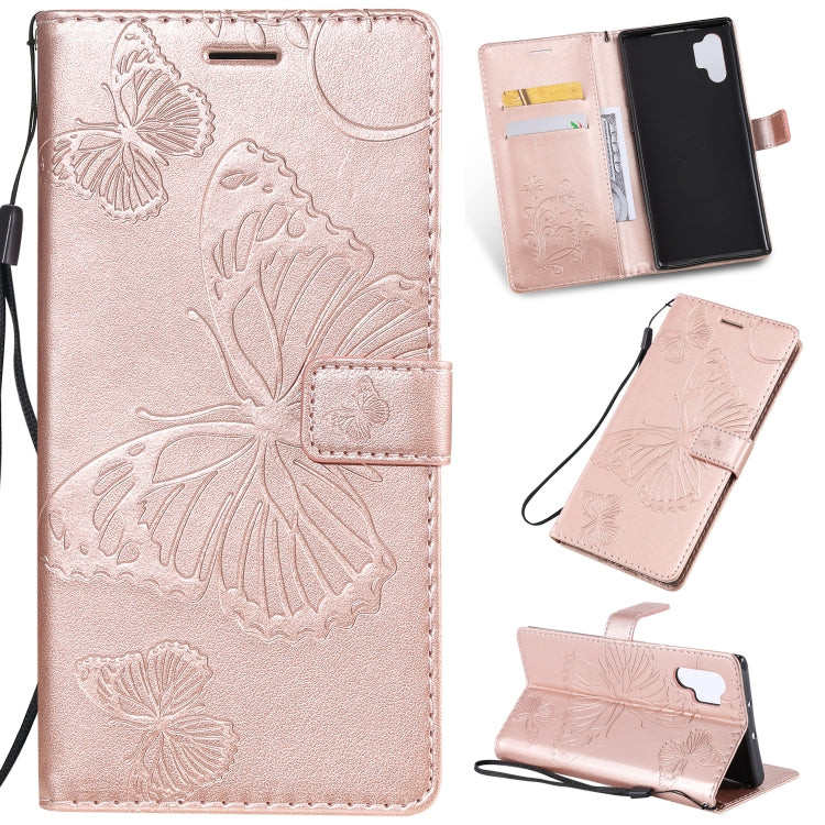 Pressed Printing Butterfly Pattern Horizontal Flip PU Leather Case with Holder & Card Slots & Wallet & Lanyard