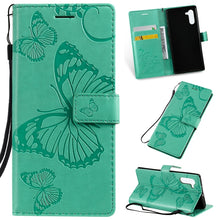 Load image into Gallery viewer, Pressed Printing Butterfly Pattern Horizontal Flip PU Leather Case with Holder &amp; Card Slots &amp; Wallet &amp; Lanyard