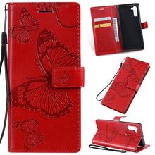 Load image into Gallery viewer, Pressed Printing Butterfly Pattern Horizontal Flip PU Leather Case with Holder &amp; Card Slots &amp; Wallet &amp; Lanyard