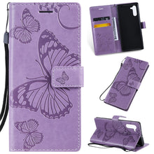 Load image into Gallery viewer, Pressed Printing Butterfly Pattern Horizontal Flip PU Leather Case with Holder &amp; Card Slots &amp; Wallet &amp; Lanyard