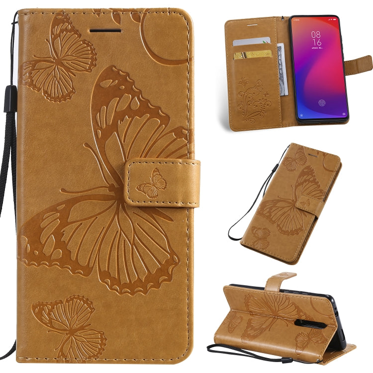 Pressed Printing Butterfly Pattern Horizontal Flip PU Leather Case with Holder & Card Slots & Wallet & Lanyard
