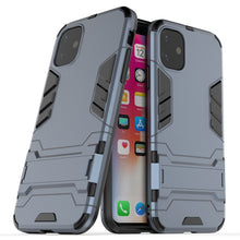 Load image into Gallery viewer, Shockproof PC + TPU Case with Holder for, For OPPO Realme 3, For Huawei Nova 5i Pro, For iPhone 11 Pro, For iPhone 11, For iPhone 11 Pro Max