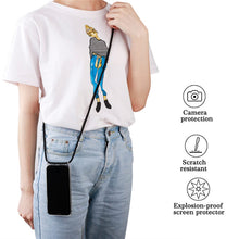 Load image into Gallery viewer, Four-Corner Anti-Fall Trasparent TPU Mobile Phone Case With Lanyard for iPhone, For iPhone 11 Pro, For iPhone 11, For iPhone 11 Pro Max