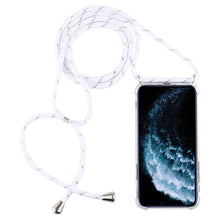 Load image into Gallery viewer, Four-Corner Anti-Fall Trasparent TPU Mobile Phone Case With Lanyard for iPhone, For iPhone 11 Pro, For iPhone 11, For iPhone 11 Pro Max