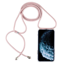 Load image into Gallery viewer, Four-Corner Anti-Fall Trasparent TPU Mobile Phone Case With Lanyard for iPhone, For iPhone 11 Pro, For iPhone 11, For iPhone 11 Pro Max